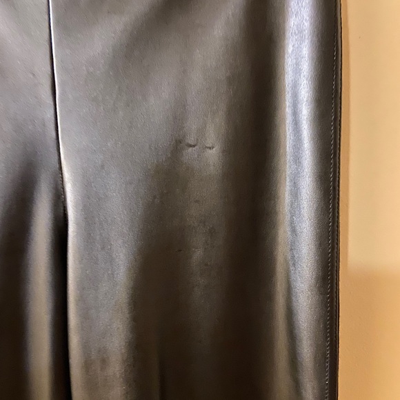 Black Faux leather leggings /fits like medium - Picture 5 of 7